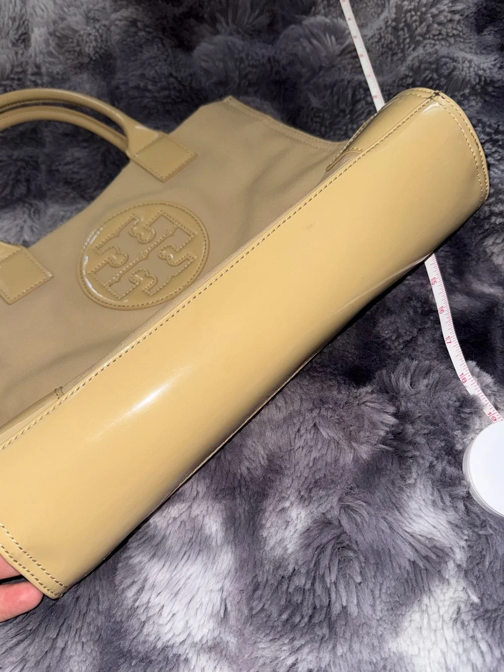 Tory Burch Tan  Logo Tote